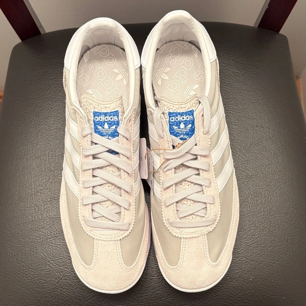 New Men’s Adidas SL 72 RS Cream and White Sneakers Size‎ 7
